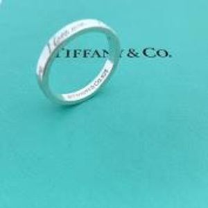 Tiffany I Love You Ring 925 Sterling Silver Size